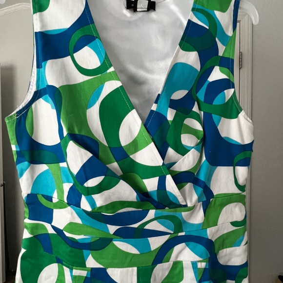 Spense Mid Length Multi Color Dress Size 10 - Picture 3 of 11